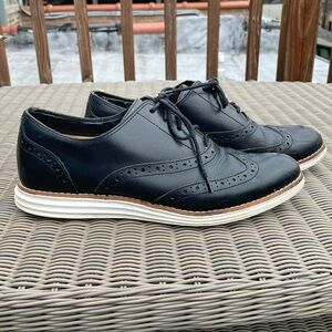 Cole Haan Women's ØriginalGrand Wingtip Oxfords Black Size 8.5